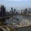 Panama City, Panama has numerous modern high rises that have spectaular views of Panama Bay