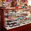 Display case of the delicious offerings from Chocolatisimo Panama