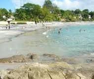 Sunny beach in Coronado, Panama