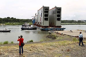 New Panama Canal lock gates.