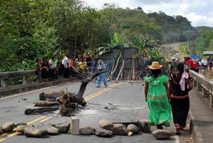 Ngobe-Bugle in Panama have blocked the Pan America Highway since January 31