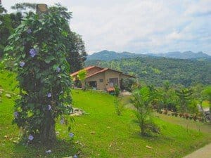 View from Casa Mariposa in Santa Fe, Panama