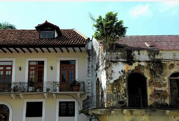 Buildings in Panama's Casco Viejo district are under going a rejuvenation.